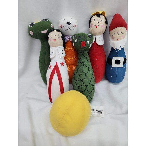 IKEA Other - Ikea Upptrada Soft Plush Toddler Fairytale Bowling Set Read Description